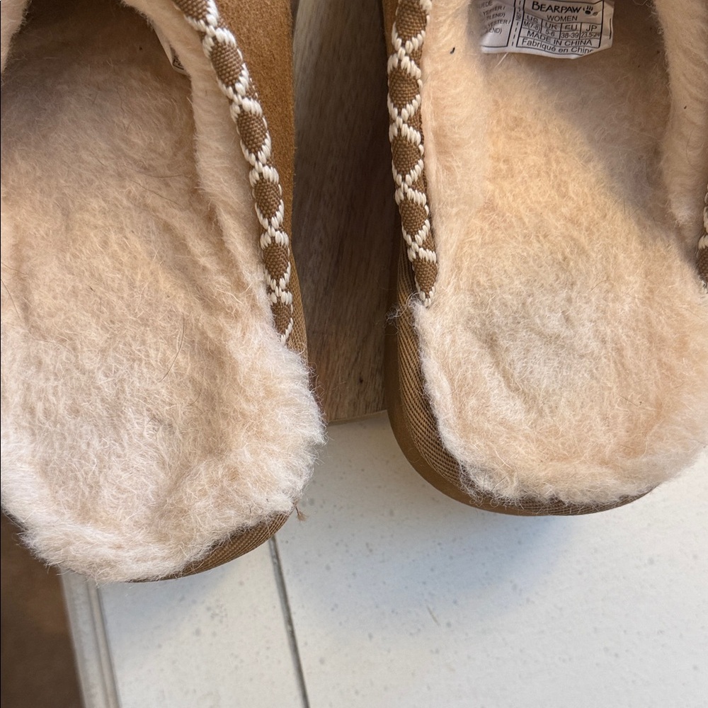 BearPaw Tan Suede Slippers - Picture 7 of 7